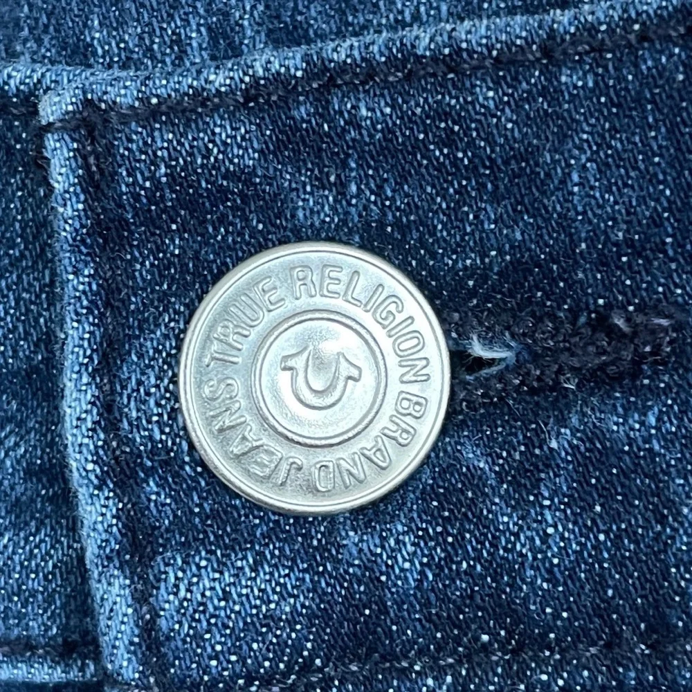 True Religion‎ World Tour Geno No Flap Relaxed Slim Dark Wash Jeans Size 38